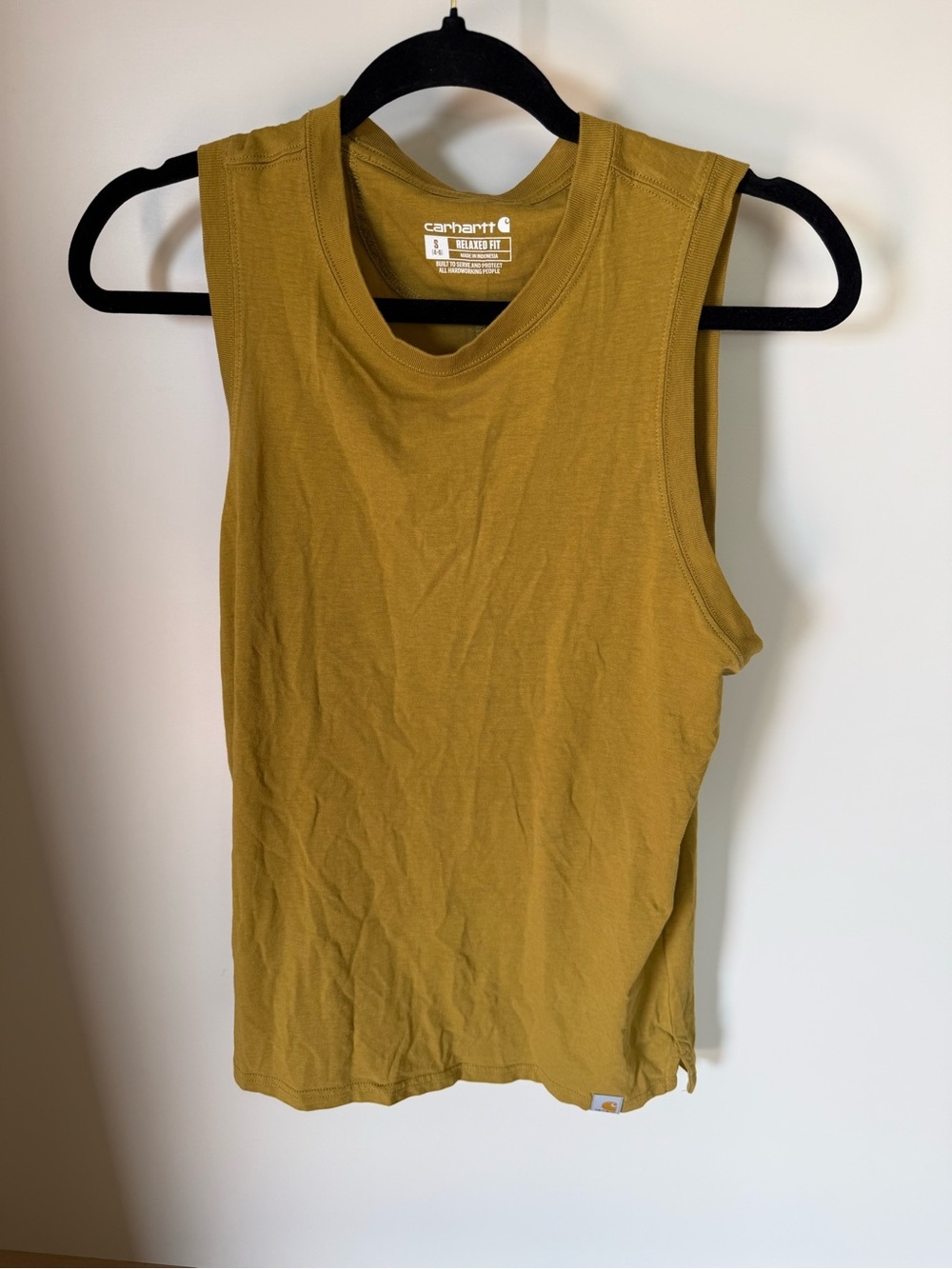 Carhartt Women's Mustard Sleeveless Muscle Tank